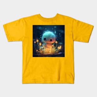 Lumalee - Cute little bioluminescent character for kids Kids T-Shirt